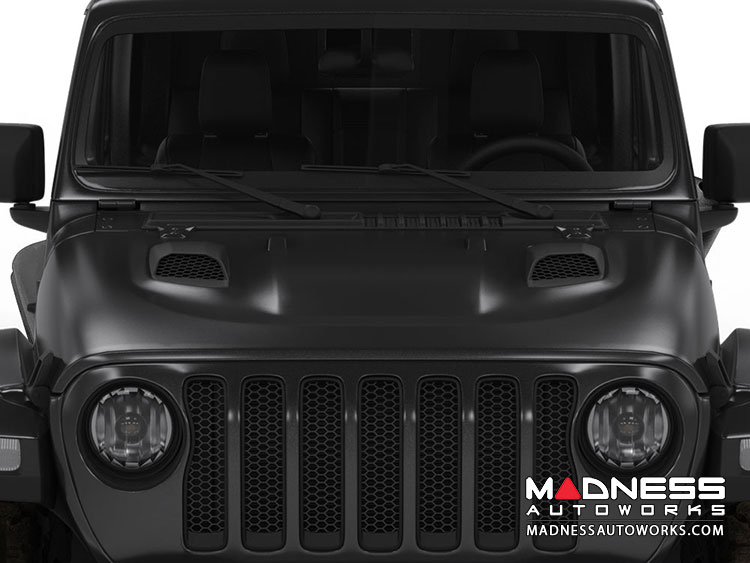 Jeep Wrangler JL Functional Hood Scoops - for S&B Cold Air Intake